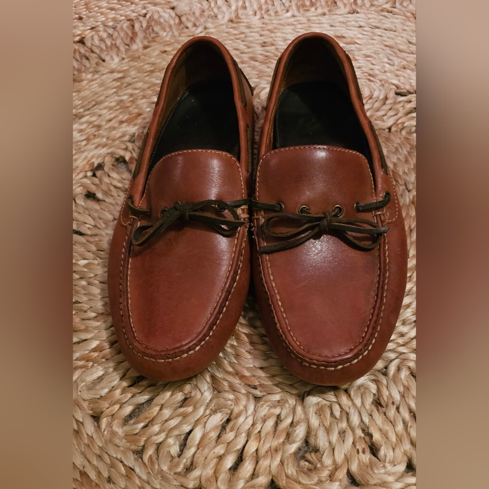 Men's Brown Leather Loafers 10.5